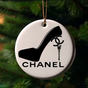 Chanel inspired ceramic ornaments